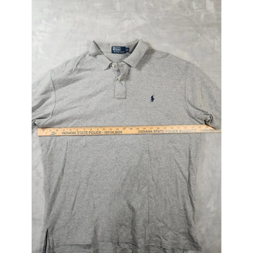 Ralph Lauren Polo Shirt XL Gray Blue Pony Rugby Casual Outdoors‎ Preppy Mens